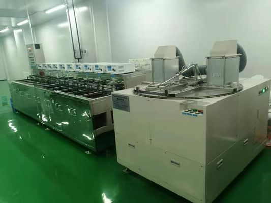 ऑप्टिकल लेंस अल्ट्रासोनिक क्लीनिंग लाइन सेंट्रीफ्यूगल ड्राईंग फंक्शन के साथ स्वचालित अल्ट्रासोनिक क्लीनर