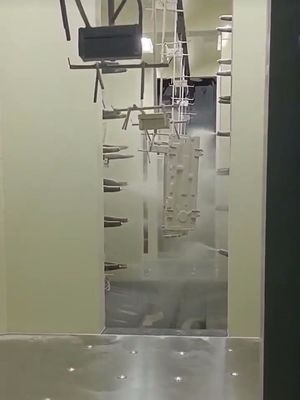 Prezzo buono Linea di rivestimento in polvere automatizzata con pretrattamento avanzato per componenti aerospaziali in linea
