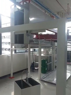 High Efficiency Automatic Powder Coating Plant With Cyclone Powder Recovery For Metal Furniture