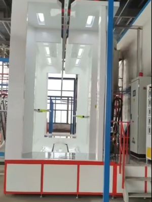 Harga bagus Multi Fungsi Metal Powder Coating Line Operasi Nyaman Dengan Penyemprotan Warna on line