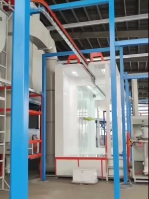 Flexible Fitness Equipment Automatic Powder Spraying Machine With Quick Change Powder Hopper