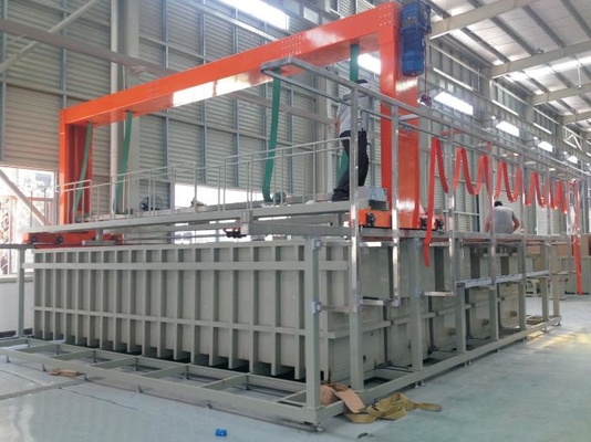 High Efficiency Sulfuric Acid Anodizing Production Line For Aluminum Window Profiles