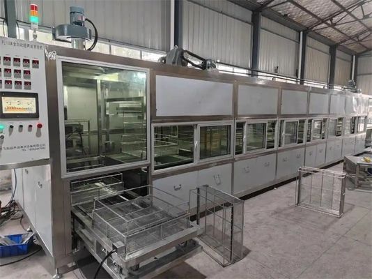 Bom preço Componentes metálicos Máquina de limpeza por pulverização Linha de limpeza por ultra-som on-line