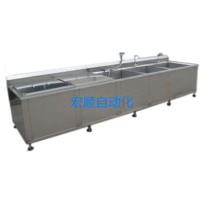 Giá tốt Máy rửa siêu âm bán tự động 3 Bể 40kHz cho Chi tiết kim loại với Sấy chuyển thủ công trực tuyến