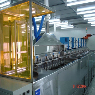 Manual Transfer 8 Tank Ultrasonic Cleaning Machine With Oscillation Mechanism