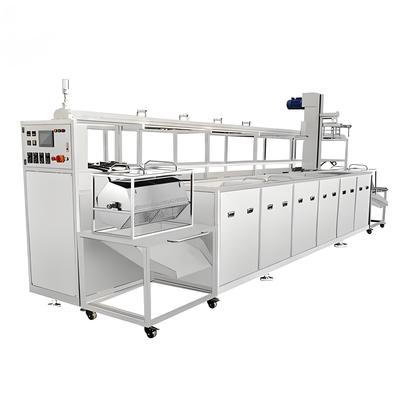 Giá tốt Thiết bị làm sạch siêu âm hoàn toàn tự động với giỏ cuộn để loại bỏ dầu trực tuyến