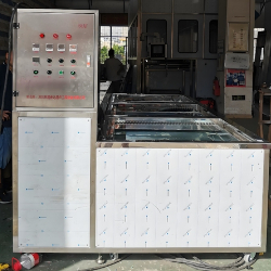 Semi Automatic Multi Tank Ultrasonic Cleaning Line 38kHz Automatic Ultrasonic Cleaner For Metal Sheets