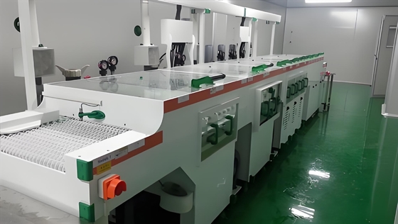 Pure Water Industrial Glass Washing Machine Customizable With Roller Brush