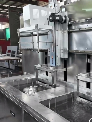 Single Arm Automatic Ultrasonic Cleaning Machine Powerful With Up And Down Oscillation