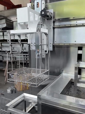 Single Arm Manipulator Conveying Cleaning Machine Set Up Bubbling Mechanism