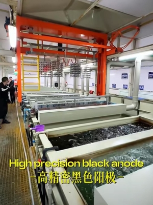 Precise Control Black Automated Anodizing Line 0.3Mpa Aluminum Alloy Modular Anodizing Line
