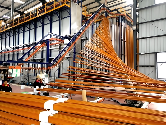 CE-Certified High-Efficiency Aluminum Profile Vertical Powder Coating Line