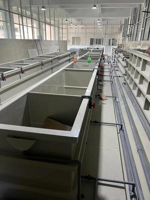 Buen precio Línea de anodizado semiautomática rentable con ajuste manual para la producción de aluminio en lotes pequeños en línea