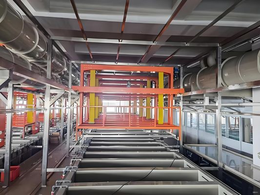 PLC-Controlled Automated Anodizing Line with 3 Anodizing Tanks for 3600×1300×30mm Large Aluminum Workpieces